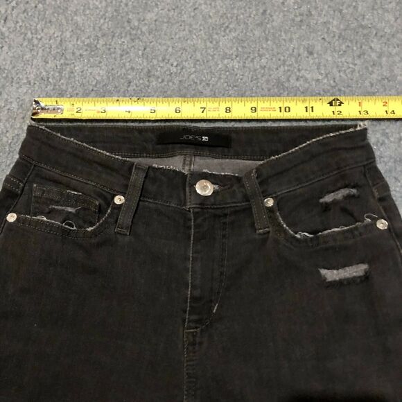 Joe’s Jeans 26 Dark Blue Distressed Mid Rise Raw Hems 27 in Inseam Women's - Picture 5 of 12